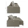 Sofá Retrátil Reclinável 4 Lugares 270cm Porta Copos e USB Embaúba Extra CabeCasa MadeiraOriginals - 6