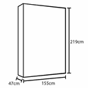 Ver imagem 3 de Guarda Roupa Ph1714 Carvalho Vermontt Off White S/ Espelho com Pe - Herval