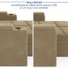 Sofá Retrátil Reclinável 4 Lugares 280cm Porta Copos e USB Embaúba Extra CabeCasa MadeiraOriginals - 8
