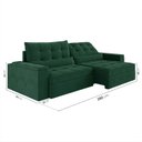 Ver imagem 5 de Sofá Retrátil Reclinável 4 Lugares 280cm Porta Copos e USB Embaúba Extra CabeCasa MadeiraOriginals