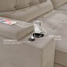 Sofá Retrátil Reclinável 4 Lugares 280cm Porta Copos e USB Embaúba Extra CabeCasa MadeiraOriginals - 7
