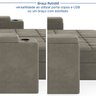 Sofá Retrátil Reclinável 4 Lugares 280cm Porta Copos e USB Embaúba Extra CabeCasa MadeiraOriginals - 8