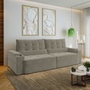 Ver imagem 2 de Sofá Retrátil Reclinável 4 Lugares 280cm Porta Copos e USB Embaúba Extra CabeCasa MadeiraOriginals
