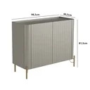Ver imagem 3 de Buffet Mdf com Porta Brise L98,5 X A81,5cm
