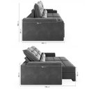 Ver imagem 6 de Sofá Retrátil Reclinável 4 Lugares 300cm Porta Copos e USB Embaúba Extra CabeCasa MadeiraOriginals