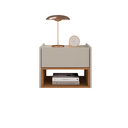 Ver imagem 2 de Mesa de Cabeceira Florença Off White/cedro - Casa D Móveis