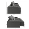 Sofá Retrátil Reclinável 4 Lugares 300cm Porta Copos e USB Embaúba Extra CabeCasa MadeiraOriginals - 6