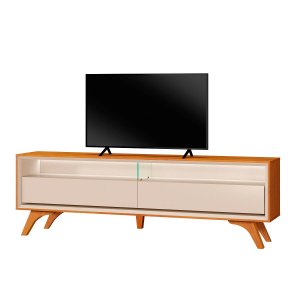 Rack Aústria para Tv 70'' 2,20 Cm Naturalle / Off White
