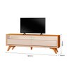 Rack Aústria para Tv 70'' 2,20 Cm Naturalle / Off White - 6