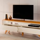 Ver imagem 5 de Rack Aústria para Tv 70'' 2,20 Cm Naturalle / Off White