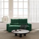 Ver imagem 1 de Sofá Retrátil e Reclinável 3 Lugares 200cm Embaúba Extra CabeCasa MadeiraOriginals Verde Diamante