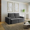 Ver imagem 2 de Sofá Retrátil e Reclinável 3 Lugares 200cm Embaúba Extra CabeCasa MadeiraOriginals