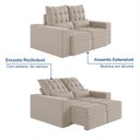 Ver imagem 5 de Sofá Retrátil e Reclinável 3 Lugares 200cm Embaúba Extra CabeCasa MadeiraOriginals