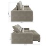 Sofá Retrátil e Reclinável 3 Lugares 200cm Embaúba Extra CabeCasa MadeiraOriginals - 4