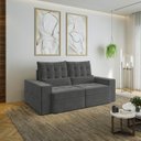 Ver imagem 2 de Sofá Retrátil e Reclinável 3 Lugares 200cm Embaúba Extra CabeCasa MadeiraOriginals