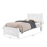 Cama Solteiro Branca Infantil Sol Basoto Brasil - 3