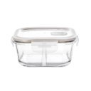 Ver imagem 2 de Kit 4 Potes de Vidro Borossilicato Herméticos com Tampa e Divisória 520ml Dynasty