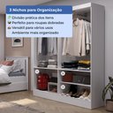 Ver imagem 5 de Armário Multiuso 4 Portas WL16 5 Nichos Lavanderia - Branco