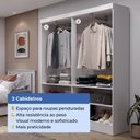 Ver imagem 4 de Armário Multiuso 4 Portas WL16 5 Nichos Lavanderia - Branco