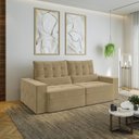 Ver imagem 2 de Sofá Retrátil e Reclinável 3 Lugares 230cm Embaúba Extra CabeCasa MadeiraOriginals