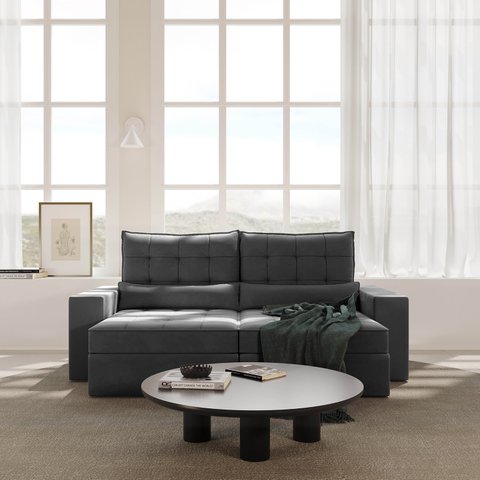 Sofá Retrátil e Reclinável 3 Lugares 230cm Embaúba Extra CabeCasa MadeiraOriginals