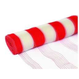 Tela Sinalização laranja e branca 1,2x50m Valeplast - 2