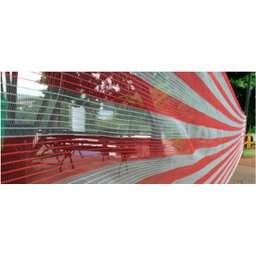 Tela Sinalização laranja e branca 1,2x50m Valeplast - 3