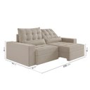 Ver imagem 3 de Sofá Retrátil e Reclinável 3 Lugares 230cm Embaúba Extra CabeCasa MadeiraOriginals