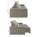 Ver imagem 4 de Sofá Retrátil e Reclinável 3 Lugares 230cm Embaúba Extra CabeCasa MadeiraOriginals