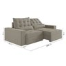 Sofá Retrátil e Reclinável 3 Lugares 230cm Embaúba Extra CabeCasa MadeiraOriginals - 3