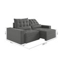 Ver imagem 3 de Sofá Retrátil e Reclinável 3 Lugares 230cm Embaúba Extra CabeCasa MadeiraOriginals