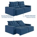 Ver imagem 5 de Sofá Retrátil e Reclinável 4 Lugares 240cm Embaúba Extra CabeCasa MadeiraOriginals