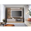 Ver imagem 3 de Estante Home Maceio 2,00m para Tv com Led Freijo/off White - Colibri