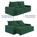 Ver imagem 5 de Sofá Retrátil e Reclinável 4 Lugares 240cm Embaúba Extra CabeCasa MadeiraOriginals