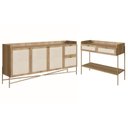 Ver imagem 1 de Conjunto Aparador E Buffet Palhinha 28936x28935 Linha Oslo Hanover Artesano