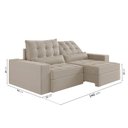 Ver imagem 3 de Sofá Retrátil e Reclinável 4 Lugares 240cm Embaúba Extra CabeCasa MadeiraOriginals