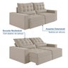 Sofá Retrátil e Reclinável 4 Lugares 240cm Embaúba Extra CabeCasa MadeiraOriginals - 5