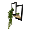 Ver imagem 1 de Prateleira Quadro Duplo Madeira Maciça Pinus