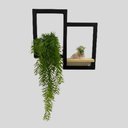Ver imagem 2 de Prateleira Quadro Duplo Madeira Maciça Pinus