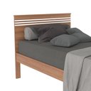 Ver imagem 3 de CamaSolteiro Para Colchão 88 X 188 Cm Cr35014 Amendoa/Branca