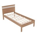 Ver imagem 4 de CamaSolteiro Para Colchão 88 X 188 Cm Cr35014 Amendoa/Branca