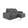 Sofá Retrátil e Reclinável 4 Lugares 240cm Embaúba Extra CabeCasa MadeiraOriginals - 3