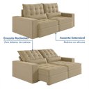 Ver imagem 5 de Sofá Retrátil e Reclinável 4 Lugares 250cm Embaúba Extra CabeCasa MadeiraOriginals