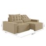 Sofá Retrátil e Reclinável 4 Lugares 250cm Embaúba Extra CabeCasa MadeiraOriginals - 3