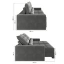 Ver imagem 4 de Sofá Retrátil e Reclinável 4 Lugares 250cm Embaúba Extra CabeCasa MadeiraOriginals Cinza Diamante