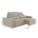 Ver imagem 3 de Sofá Retrátil e Reclinável 4 Lugares 250cm Embaúba Extra CabeCasa MadeiraOriginals