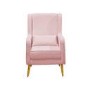 Ver imagem 2 de Poltrona de Amamentação Pé Palito Eduarda com Puff Linho Rose - Lg Decor Baby