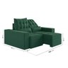 Sofá Retrátil e Reclinável 3 Lugares 180cm Embaúba Extra CabeCasa MadeiraOriginals - 3
