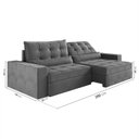 Ver imagem 3 de Sofá Retrátil e Reclinável 4 Lugares 280cm Embaúba Extra CabeCasa MadeiraOriginals