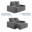 Ver imagem 5 de Sofá Retrátil e Reclinável 3 Lugares 180cm Embaúba Extra CabeCasa MadeiraOriginals